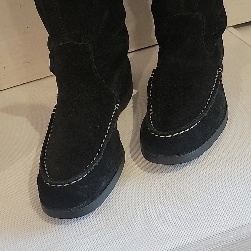 SPERRY‎ BLACK SUEDE KNEE BOOTS (sz 7.5)